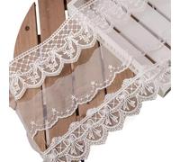 Lace Ribbon White 2yards Sewing Accessories 3D Butterfly Embroidery Fringe Trimmings For Dress Home Decorative DIY Crafts(C width 9.5cm)