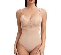 Lace Thongs Bodysuit Shapewear Women Seamless Full Body Shaper Waist Slim Tummy Control Underwear Flat Belly Smooth Corset