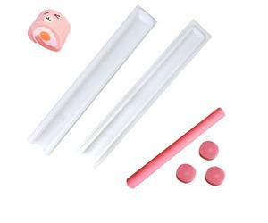 LaceDaisy DIY Long Tube Mousse Dessert Moule Tube de Silicone Moule pour la Fabrication de savons Moule à Bougie Fait à la Main Bougie, Décoration Gâteau Outil,Cuisine Artisanat Décorations