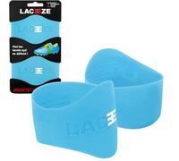 Laceeze Original Bands - As Seen on Dragons' Den - Ribbed Technology - Secure Laces, Prevents Unraveling, Fits Shoe Size C13 - UK 6.5, Blue, Ideal for Sports Shoes, Football, Rugby