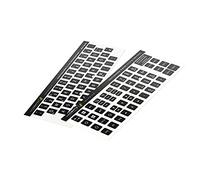 Lacerto® | 11 x 13 mm - Kit d'autocollants allemands pour claviers PC et ordinateur portable avec touches supplémentaires et pavé numérique | Couleur : noir