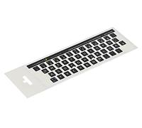 Lacerto Touches de clavier allemand autocollantes pour PC et ordinateur portable Différentes tailles au choix Avec laminé de protection mat 11x13mm Noir