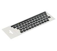 Lacerto Touches de clavier allemand autocollantes pour PC et ordinateur portable Différentes tailles au choix Avec laminé de protection mat 12x12 mm Noir