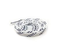 Lacet Double Couche 0.8cm Classic Sport Plat Lacets pour Les Chaussures Lacets Unisexe Lacets, 108 Blanc Bleu foncé, 160cm