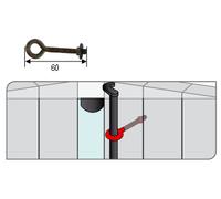 Lacet écrou TORBEL pour espagnolette cataphorèse - 745603