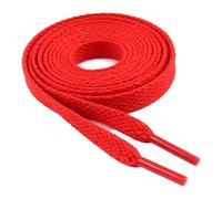 Lacet Plat coloré avec une Bonne Finition pour Chaussures de Sport, Lacet en Polyester de 120 Cm pour Chaussures de Planche (rouge)