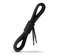 Laceter Lacets Ronds Cirés Fins 2,4mm pour Chaussures de Ville - Lacet Idéal pour Derbies, Richelieu, Bottines Cuir, Mocassins - Style Habillé Élégant et Résistant - Noir, 90 cm - X2
