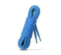 Laceter Lacets Ronds Épais 4mm pour Bottes, Dr Martens, Chaussures de Sécurité, Randonnée, Outdoor, Travail - Robustes, Durables - Fabriqués en Europe Haute Résistance - Bleu neptune, 120 cm