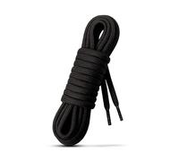 Laceter Lacets Ronds Épais 4mm pour Bottes, Dr Martens, Chaussures de Sécurité, Randonnée, Outdoor, Travail - Robustes, Durables - Fabriqués en Europe Haute Résistance - Noir charbon, 180 cm