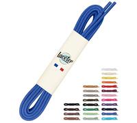 Laceter Lacets Ronds Fins 2,4mm pour Chaussures de Ville - Lacet Idéal pour Derbies, Richelieu, Bottines Cuir, Mocassins - Style Habillé Élégant et Résistant - Bleu, 60 cm