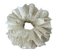Lacets creux pour cheveux avec grande fleur Lolitas, chouchous en dentelle pour femmes et filles