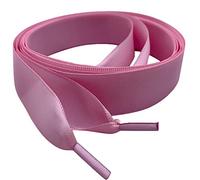 Lacets de chaussures avec ruban coloré pour bottes Doc, Dr Marten avec logo Pimp My Shoes, rose, To Fit Boot 101 6 eyelet Boot