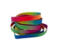 Lacets de patins à glace pour bottes de hockey double couche en nylon, lacets colorés durables de remplacement pour patins à glace 213/274/274/304,8 cm (274,3 cm)