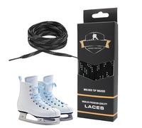 Lacets de patins doubles tressés cirés - Laçage durable pour patin de hockey, lacets de couleurs vives, aglets renforcés | Pour patins à roues alignées, patin à glace, Performance de hockey artistiq