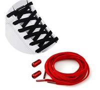 Lacets Élastiques Enfant Adulte en Silicone avec Fermeture en Métal - Sans Liaisons/No Tie Lacets en Silicone - Élastiques Lacets en pour Enfant/Adulte Universel Lacets de Sport Course de Chaussures