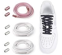 Lacets Élastiques Enfant Adulte en Silicone avec Fermeture en Métal - Sans Liaisons/No Tie Lacets en Silicone - Élastiques Lacets en pour Enfant/Adulte Universel Lacets de Sport Course de Chaussures
