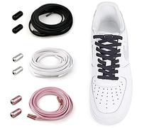 Lacets Élastiques Enfant Adulte en Silicone avec Fermeture en Métal - Sans Liaisons/No Tie Lacets en Silicone - Élastiques Lacets en pour Enfant/Adulte Universel Lacets de Sport Course de Chaussures
