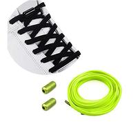 Lacets Élastiques Enfant Adulte en Silicone avec Fermeture en Métal - Sans Liaisons/No Tie Lacets en Silicone - Élastiques Lacets en pour Enfant/Adulte Universel Lacets de Sport Course de Chaussures