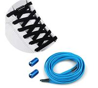 Lacets Élastiques Enfant Adulte en Silicone avec Fermeture en Métal - Sans Liaisons/No Tie Lacets en Silicone - Élastiques Lacets en pour Enfant/Adulte Universel Lacets de Sport Course de Chaussures