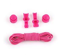 Lacets élastiques Lazy Lock lacets ronds sans lacets pour enfants ou adultes, rose créatif et utile Fashion Book