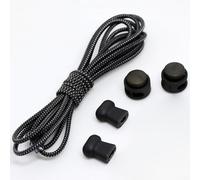 Lacets élastiques réglables avec fermeture à dégagement rapide, adaptés pour les chaussures d'enfants et d'adultes, matériau en caoutchouc pour l'extérieur et une utilisation quotidienne (J)