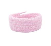 Lacets en peluche 2 paires 8 mm Lacets ronds flous 120 cm Orange-Rose Lacets universels souples et élastiques Lacets de rechange mignons pour baskets et chaussures en toile