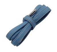 Lacets, Lacets plats en denim avec embouts métalliques. Lacets cool for vos chaussures. Lacets bleus et noirs., Light blue silver, 180