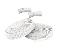 Lacets magnétiques à boucle - Lacets de chaussures avec verrouillage magnétique pour lacets de chaussures, fermeture magnétique, élastique plat, sans nœud pour une fixation facile, blanc, Refer to