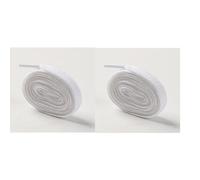 Lacets Plats En Polyester, 4 Paires De Lacets Blanc M