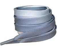 Lacets plats multicolores ombrés pour baskets, chaussures de skate, hauts et bottes 120 cm, Gris ombré, 120cm