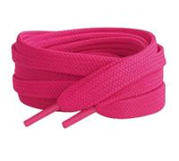 Lacets plats rose framboise 120 cm - Remplacement parfait pour adultes et enfants baskets, chaussures de sport, chaussures de sport et bottes, rose, 120