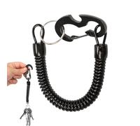 Lacets Porte-Clés avec - Porte-Clés À Ressort | Cordon Sécurité Élastique Anti-Perte Rétractable pour Travail Femmes Pêche Randonnée Kayak Plongée