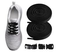 Lacets sans cravate - Sneakers stretch - Lacets élastiques polyvalents - Lacets élastiques multi-usages - À nouer - Réglable - Chaussures de loisirs - Lacets pour adultes - Dites adieu aux chaussures