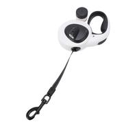 Lâche de Chien Rétractable Automatique, Sangle à Double Face Réfléchie, Poignée Douce Confortable, Lumière LED 5m, Rechargeable USB, adapté aux Sacs à Ordures de 6 Cm (Grand)