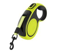 Lâche de Chien rétractable, Laisse de Chiens de 5 m / 16,4 Pieds avec Une poignée antidérapante à 360 °, avec poignée antidérapante et Bouton de Frein Rapide pour Les Grands Chiens Jusqu Yellow M