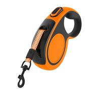 Lâche de Chien rétractable, Laisse de Chiens de 5 m / 16,4 Pieds avec Une poignée antidérapante à 360 °, avec poignée antidérapante et Bouton de Frein Rapide pour Les Grands Chiens Jusqu Brown S