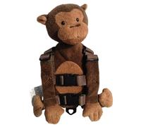 Lâche de sac à dos pour les tout-petits 1-3, 2-en-1 Mignon en peluche de singe pour bébé confort réglable pour garçons, filles, intérieur, laisse des enfants en plein air pour les tout-petits