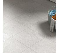 LaCheery 36 Pièces Revetement de Sol PVC Gris Granit Moderne pour Cuisine 30cm x 30cm Sol Adhesif Gris Salle de Bains Imperméable Dalle PVC Credence Vinyle en Pierre Décoratif Dur Sols Salle de Bain