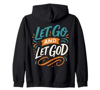 Lâchez Prise et Laissez Dieu - Vintage Christian Faith Sweat à Capuche