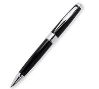 LACHIEVA LUX Stylo à bille avec pochette en velours et étui, jolis instruments d'écriture et papeterie élégante pour homme et femme (couleur noire)