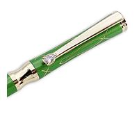 LACHIEVA LUX Stylo à bille de luxe pour femmes avec cristal élégant et recharges de fabrication allemande - Vert