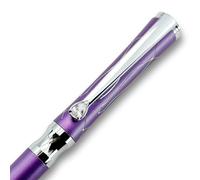LACHIEVA LUX Stylo à bille de luxe pour femmes avec cristal élégant et recharges de fabrication allemande - Violet