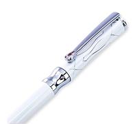 LACHIEVA LUX Stylo à bille de luxe pour femmes avec cristal élégant et recharges de fabrication allemande - Blanc