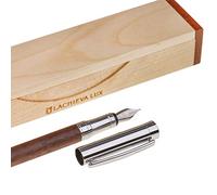 LACHIEVA LUX Stylo plume de luxe en palissandre avec étui élégant noix