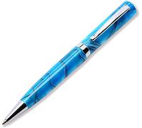 LACHIEVA Magnifique stylo à bille avec finition celluloïd -Coffret élégant (Bleu)
