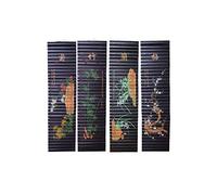 lachineuse 4 PEINTURES sur Bambou