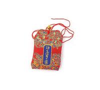 lachineuse - Amulette Taoiste - Talisman Spécial Travail et Succès - Porte-Bonheur en Tissu - Rouge - 6x4 cm - Omamori à Offrir - Idée Cadeau Asie - Noël, Anniversaire
