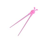 lachineuse - Baguettes Chinoises Lapin pour Enfant - Paire de Baguettes pour Apprentissage - Chopsticks en Bois - Sushi, Nouilles & Riz - Cadeau Cuisine Asiatique Japonaise Animaux - Coloris Rose
