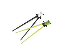 lachineuse - Baguettes Chinoises Panda pour Enfant - 2 Paires de Baguettes pour Apprentissage - Chopsticks en Bois - Animaux - Sushi, Ramen, Nouilles & Riz - Cadeau Cuisine Asiatique Japonaise