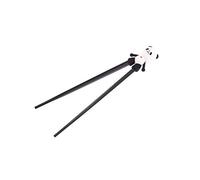 lachineuse - Baguettes Chinoises Panda pour Enfant - Paire de Baguettes pour Apprentissage - Chopsticks en Bois - Sushi, Nouilles & Riz - Cadeau Cuisine Japonaise Animaux - Coloris Noir & Blanc